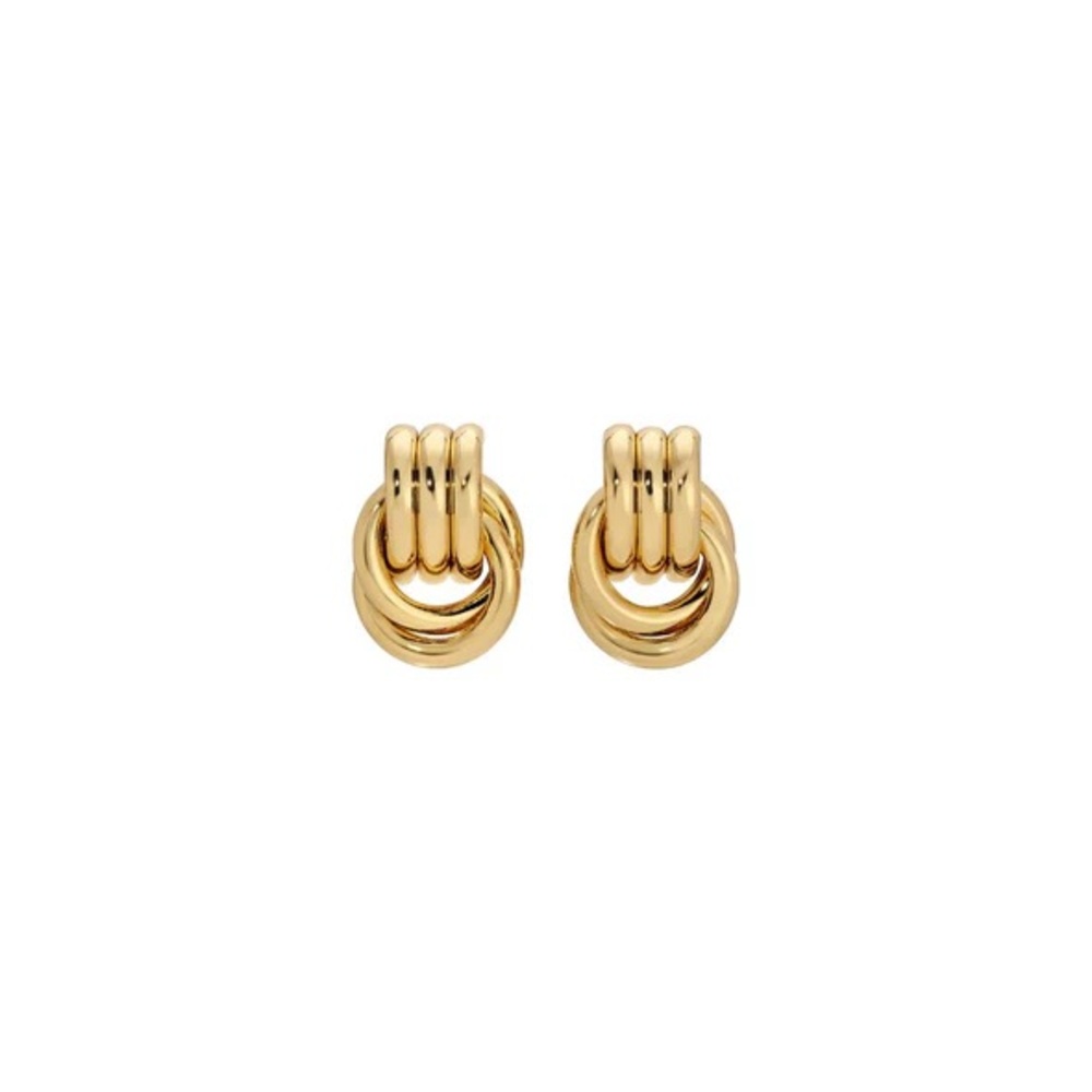 Heaven Mayhem Baby Knot Gold Earrings